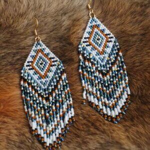 handmade earrings and bracelet
